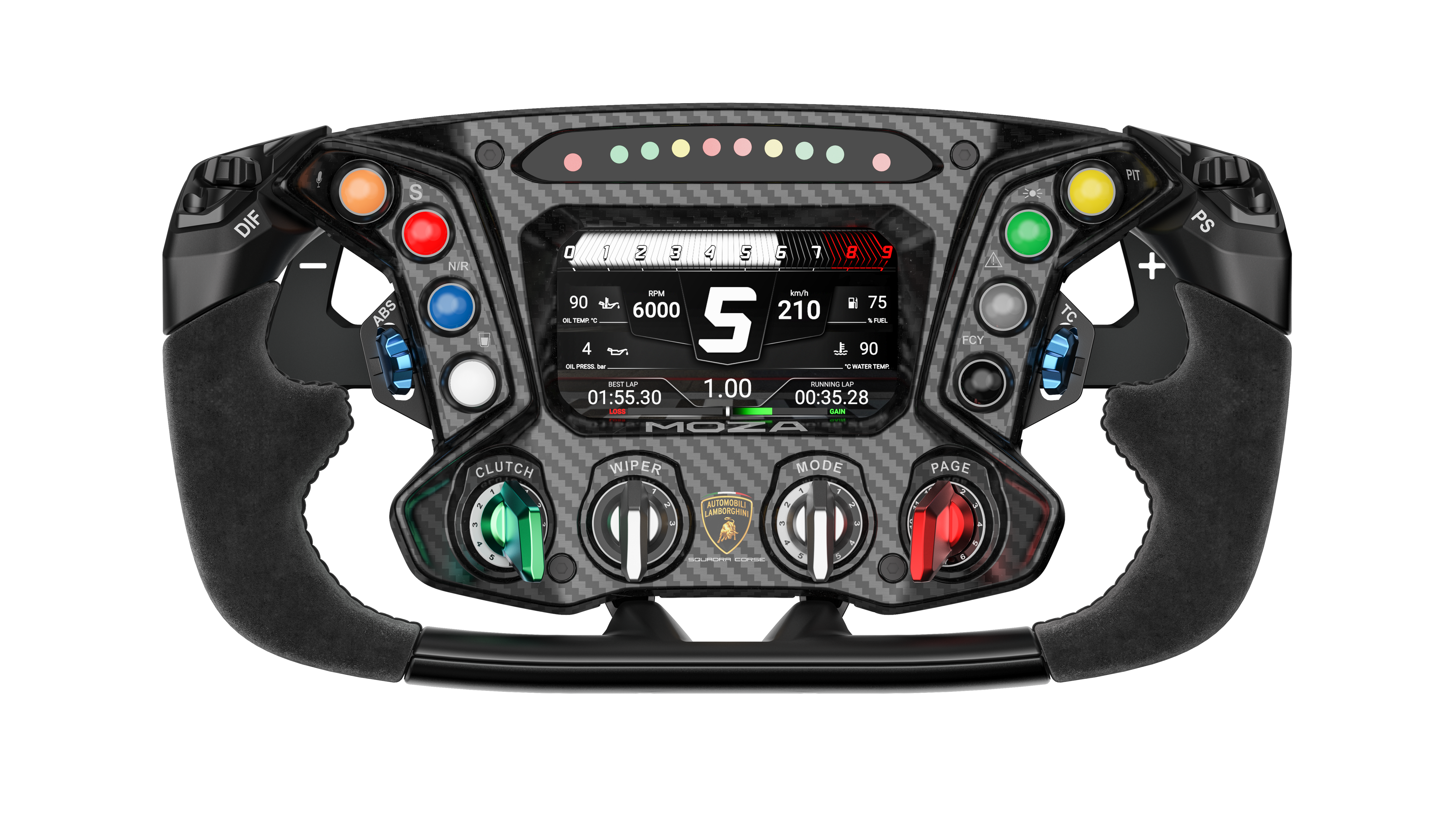 MOZA Racing Automobili Lamborghini Squadra Corse Essenza SCV12 Steering Wheel