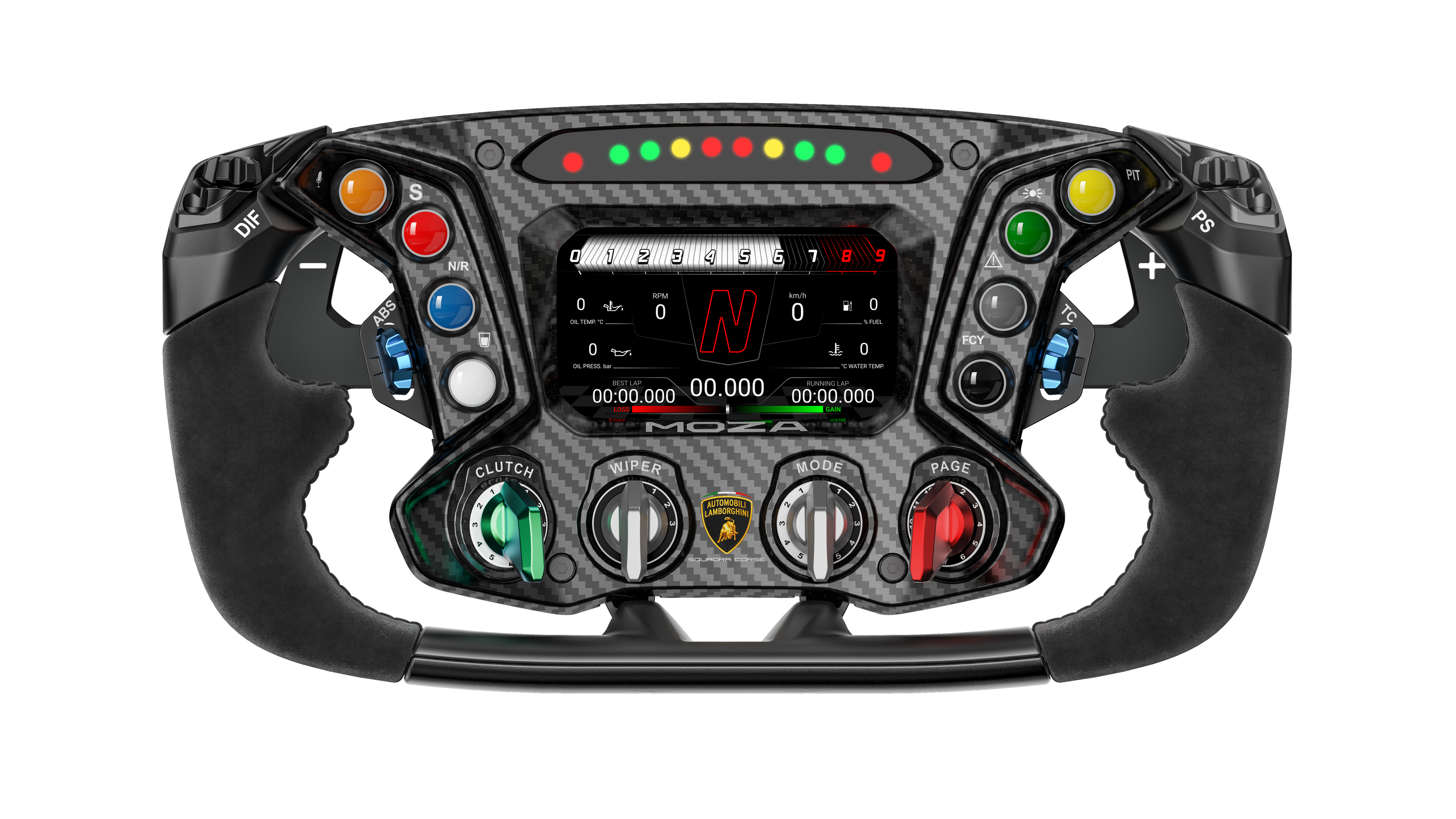 MOZA Racing AutomobiliΒ LamborghiniΒ SquadraΒ CorseΒ EssenzaΒ SCV12Β SteeringΒ Wheel