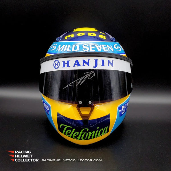 Racing Helmet Collector - Fernando Alonso Signed Helmet Visor 2006 Tribute Autographed Display Tribute Full Scale 1:1