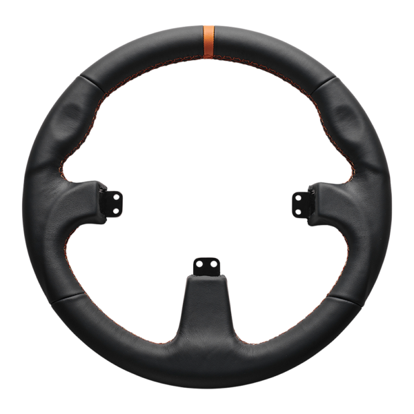 Asetek SimSports Round Black Leather Rim