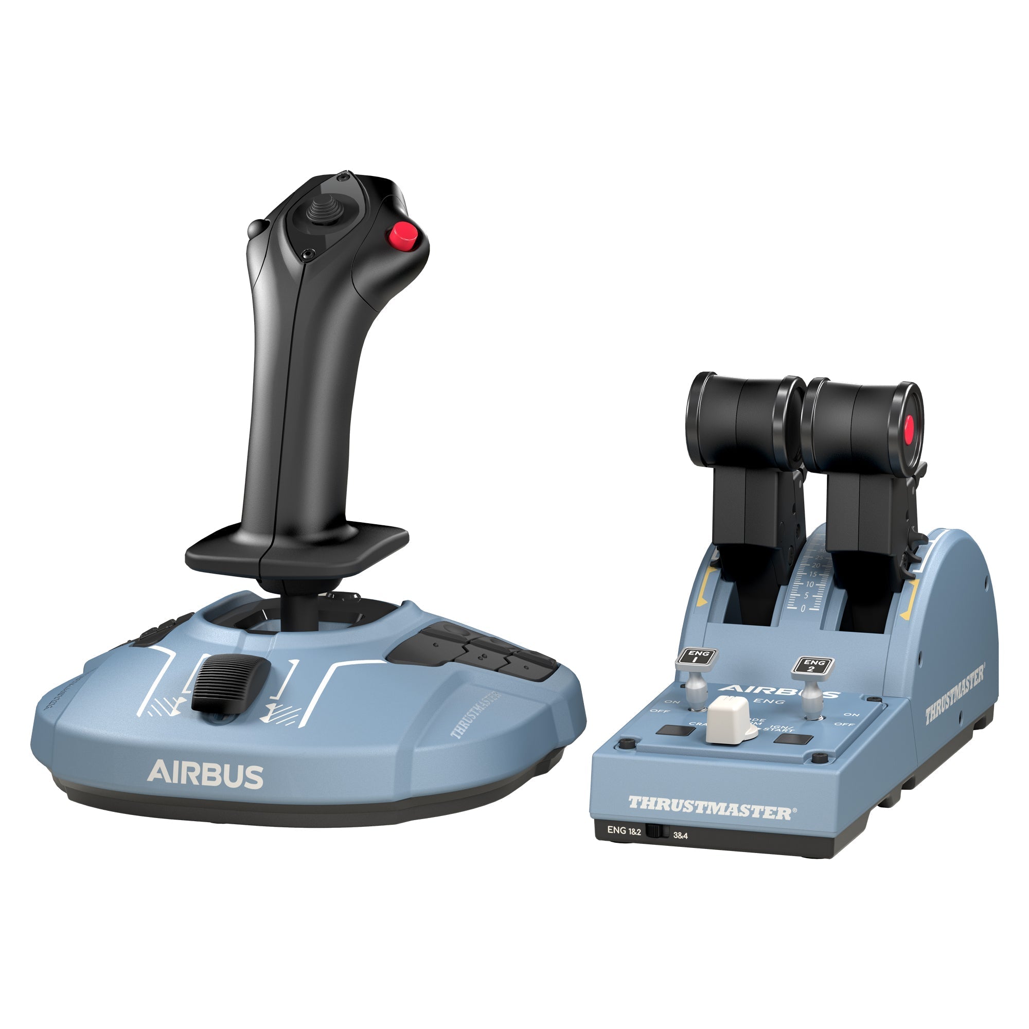 joystick pedals and throttle Thrustmaster TCA Officer Pack Airbus Edition Flight Stick & Throttle (PC)