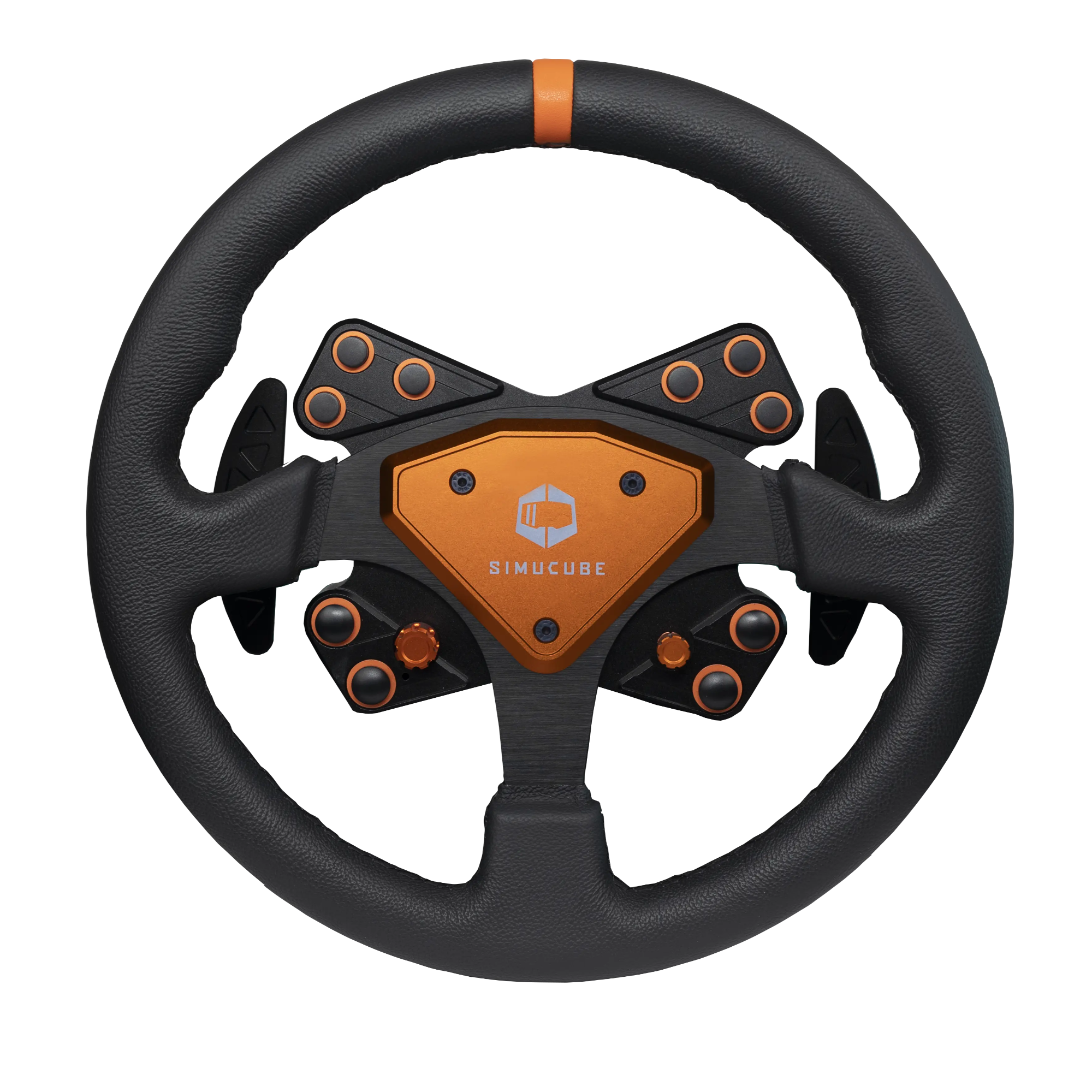 スポーツ・フィットネス variable technic OF ground tricks Simucube Tahko Round Wireless Steering Wheel [Orange