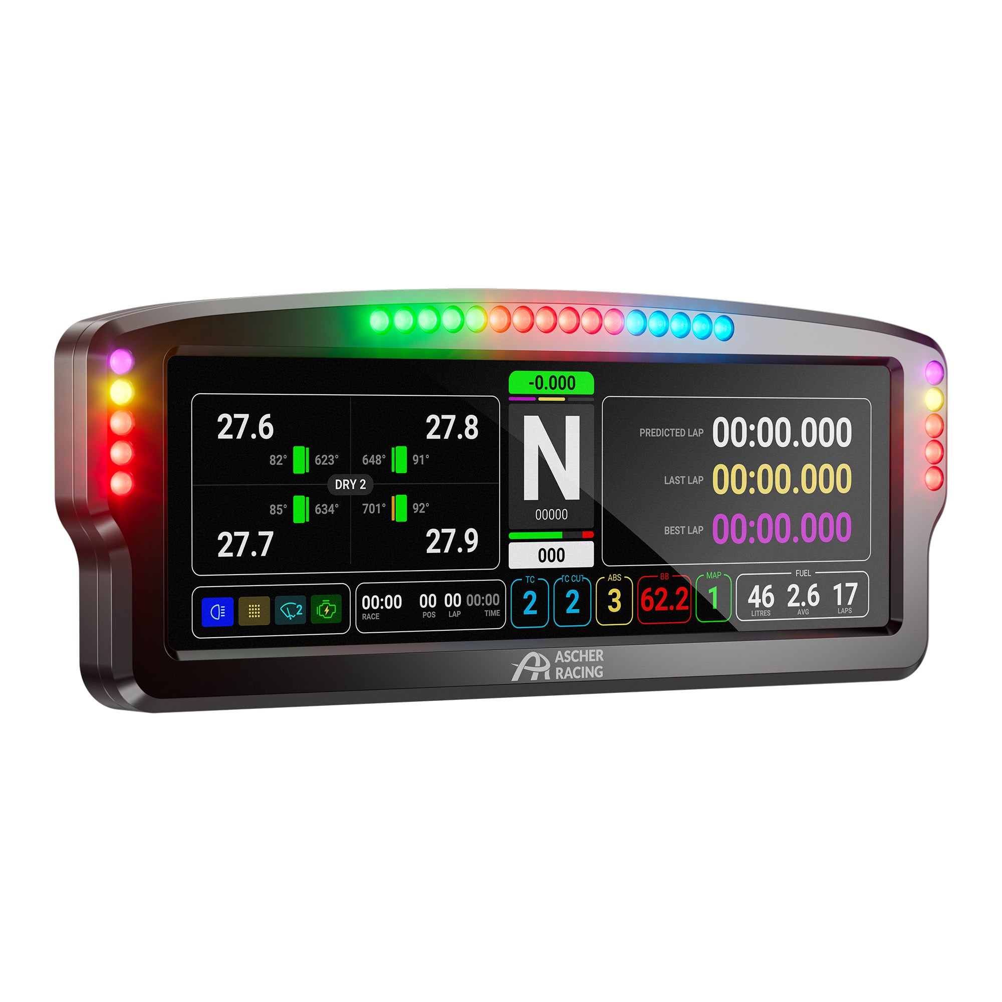 Ascher Racing 8" Dashboard