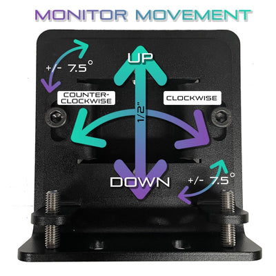 Freestanding Triple Monitor Stand [Up to 43" Monitor]