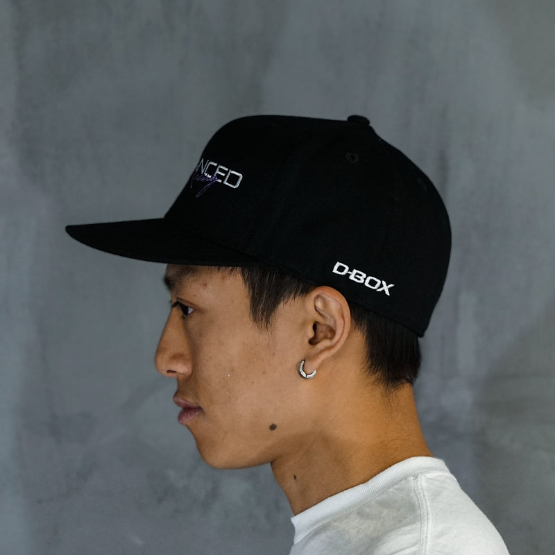 Black Flat Bill Cap