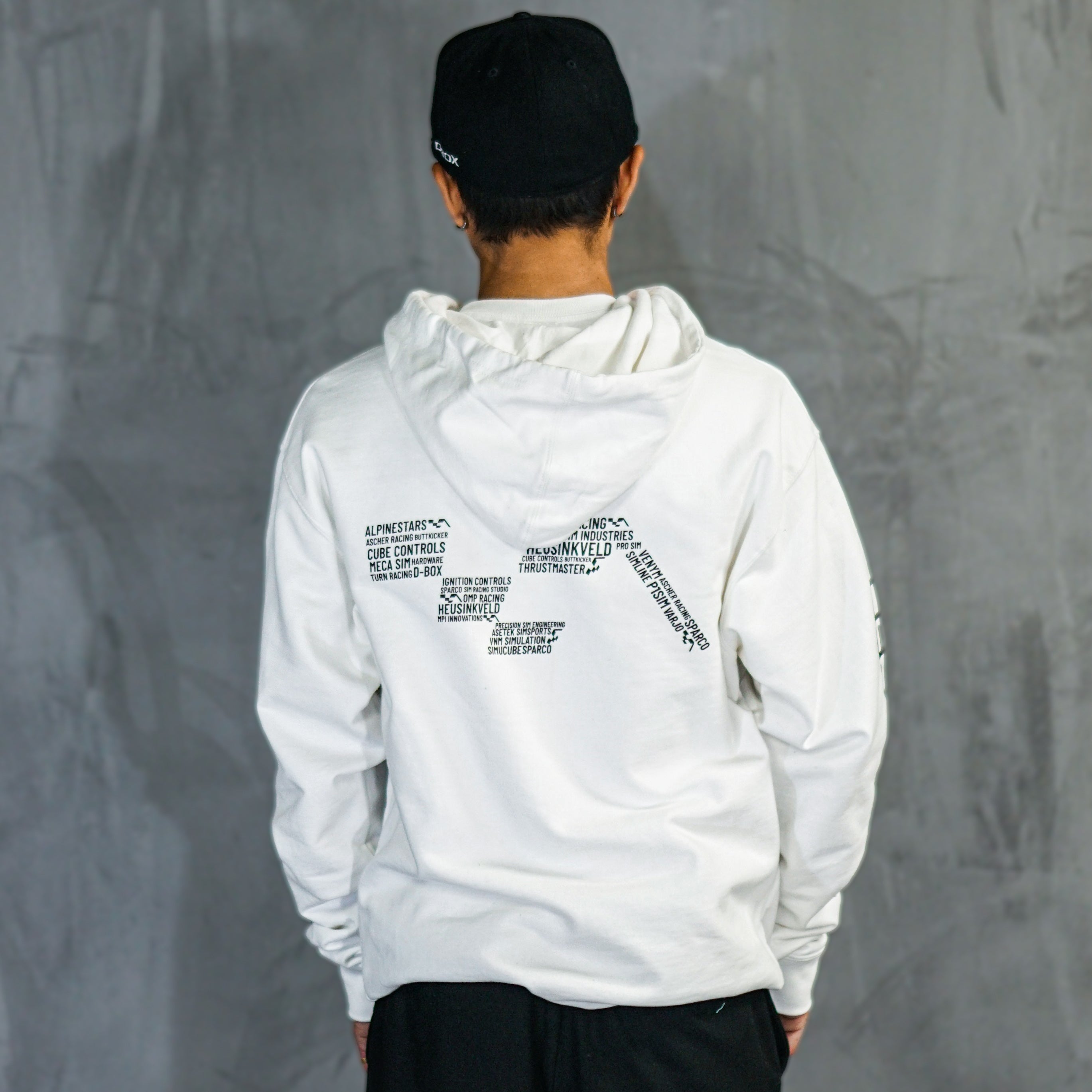 Unisex White Hoodie