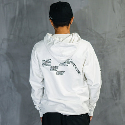Unisex White Hoodie