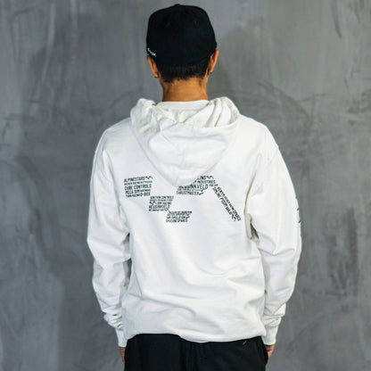 Unisex White Hoodie