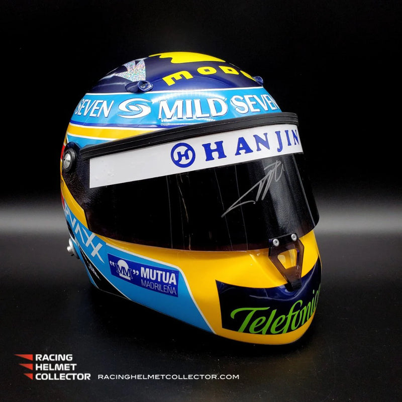 Racing Helmet Collector - Fernando Alonso Signed Helmet Visor 2006 Tribute Autographed Display Tribute Full Scale 1:1