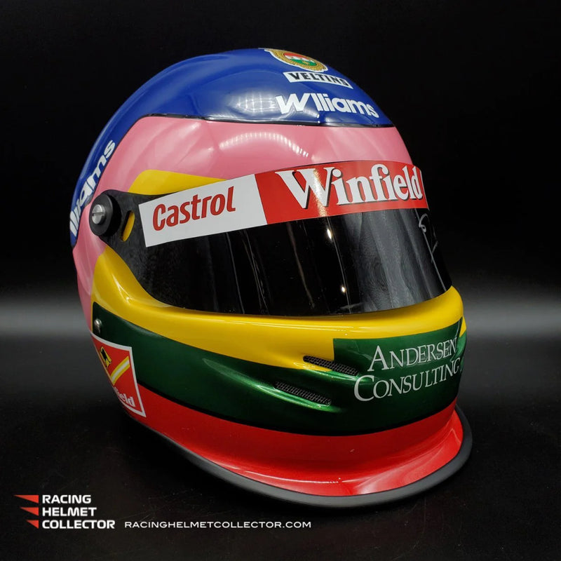 Racing Helmet Collector - Jacques Villeneuve Signed Helmet Visor 1998 Tribute Autographed Full Scale 1:1