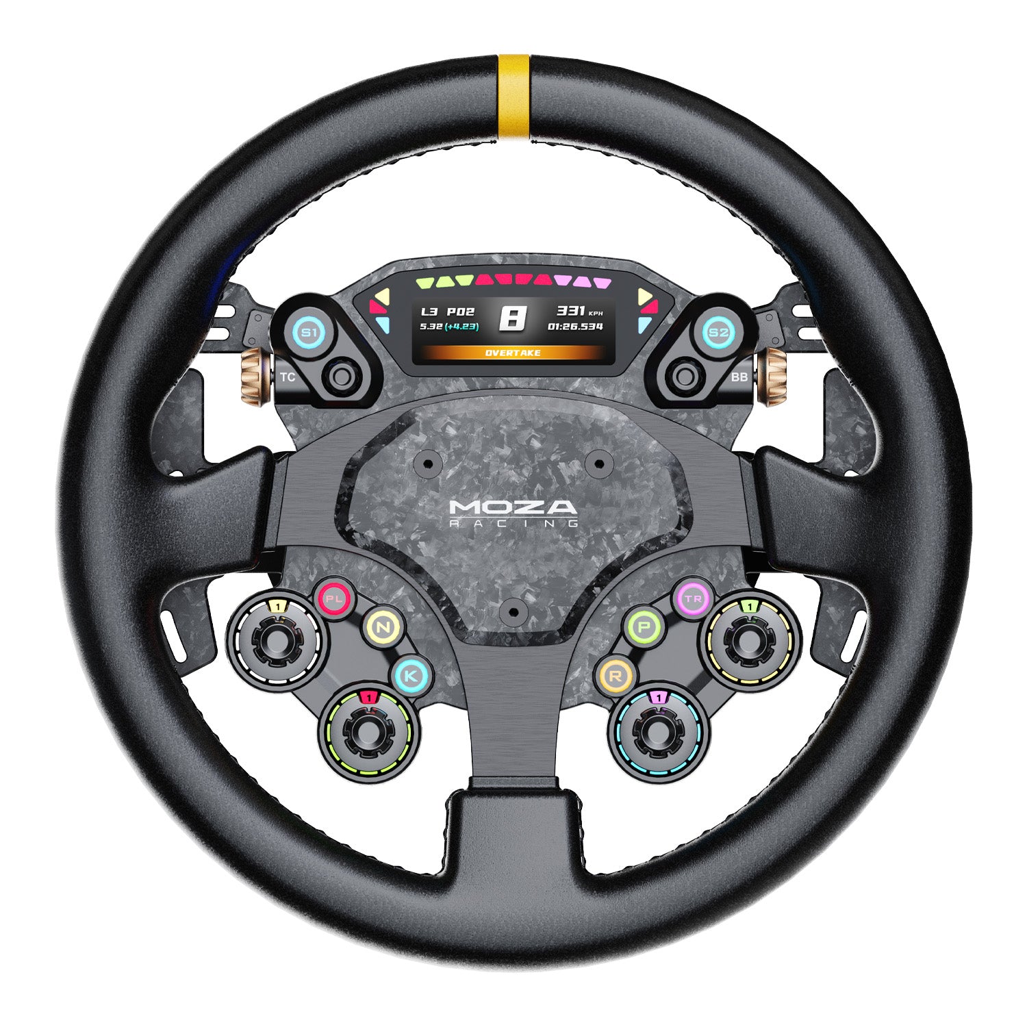 MOZA CS Pro Steering Wheel Review - A $329 Wheel With a Screen 