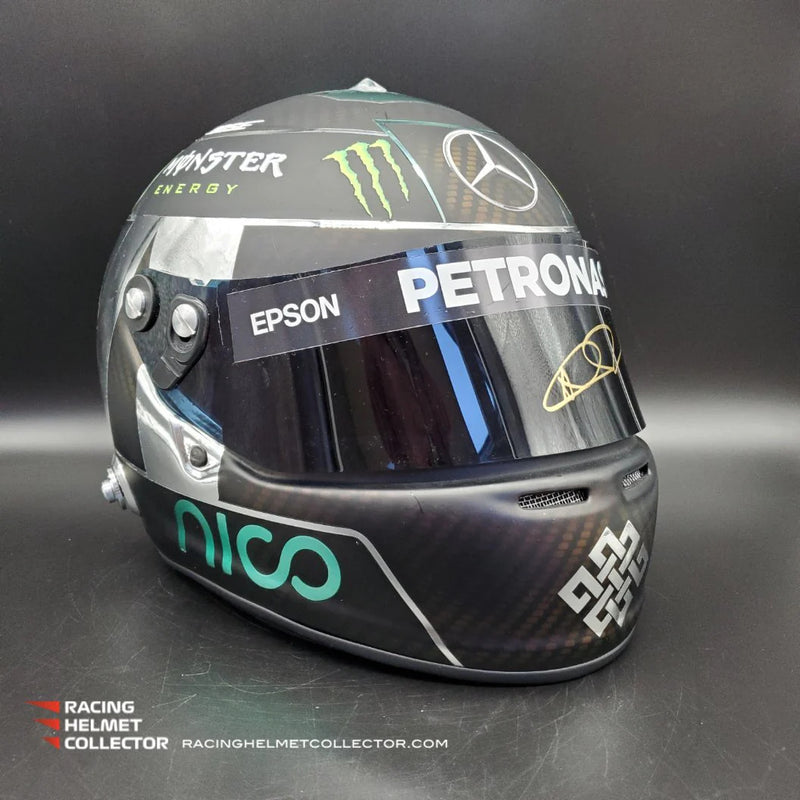 Racing Helmet Collector - Nico Rosberg 2016 Signed Helmet Visor Tribute 1:1 Full Scale