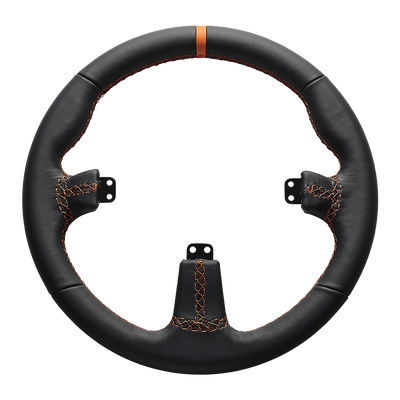 Asetek SimSports Round Black Leather Rim