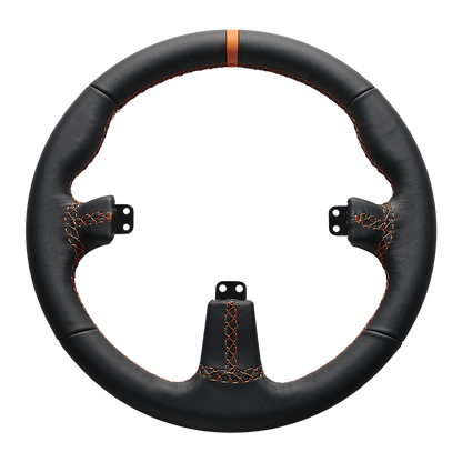 Asetek SimSports Round Black Leather Rim