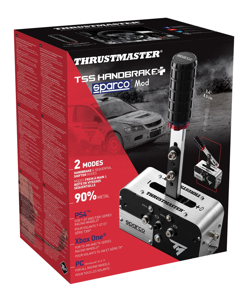 Sotel  Thrustmaster TSS Handbrake Sparco Mod Noir, Acier inoxydable Frein  à main Analogique PC, PlayStation 4, Xbox One